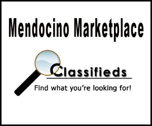 Mendocino Marketplace Classifieds logo with a magnifying glass and the slogan 'Find what you're looking for!'